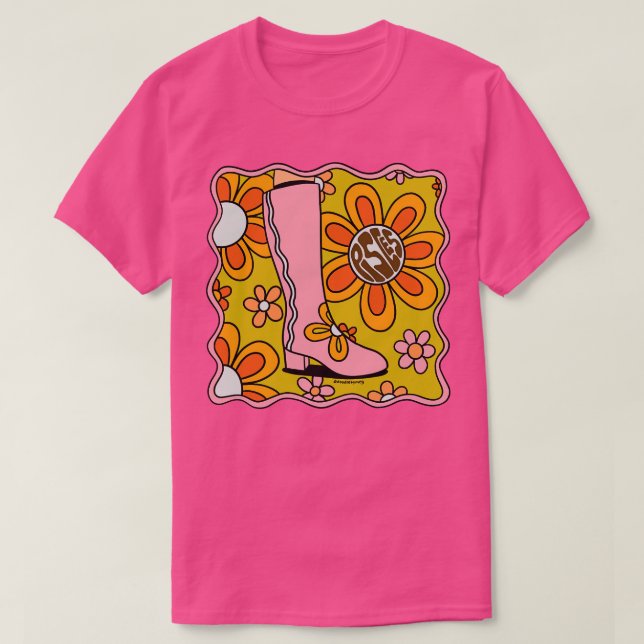 Pisces Boot T-Shirt (Design Front)