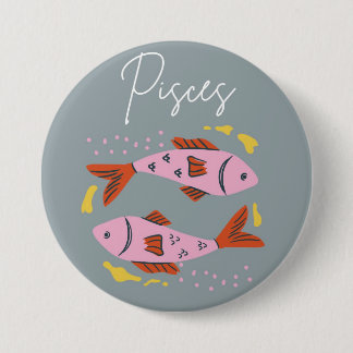 Pisces button badge