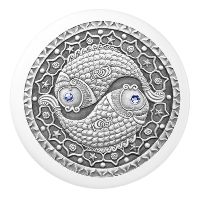Pisces Ceramic Knob (Front)