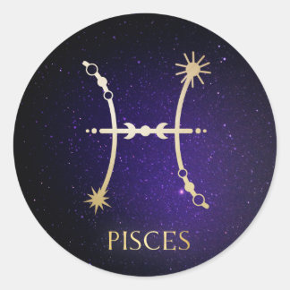 Pisces Classic Round Sticker