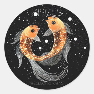 Pisces Classic Round Sticker