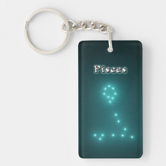 Pisces constellation key ring (Front)