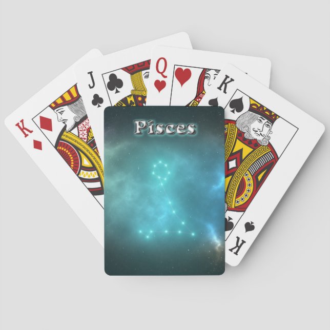 Pisces constellation playing cards (Back)