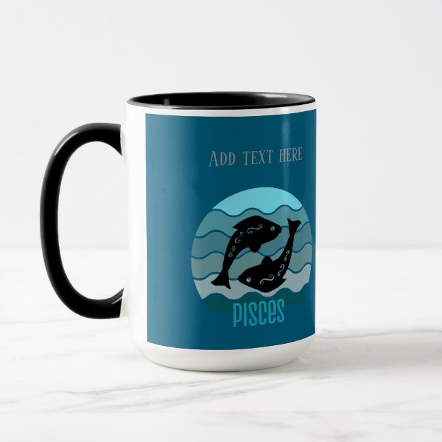 Pisces Customisable Mug (Left)