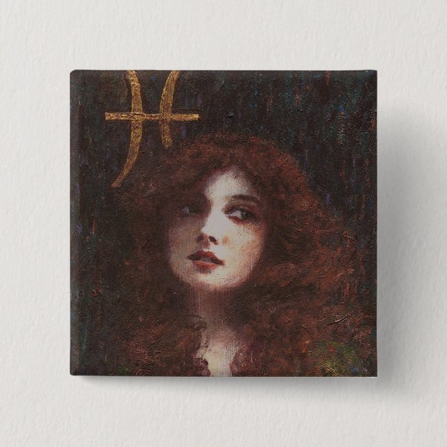 Pisces Decorative Button (Front)