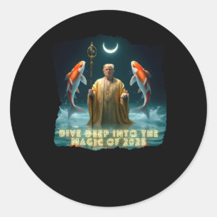 Pisces Design 2025 Classic Round Sticker