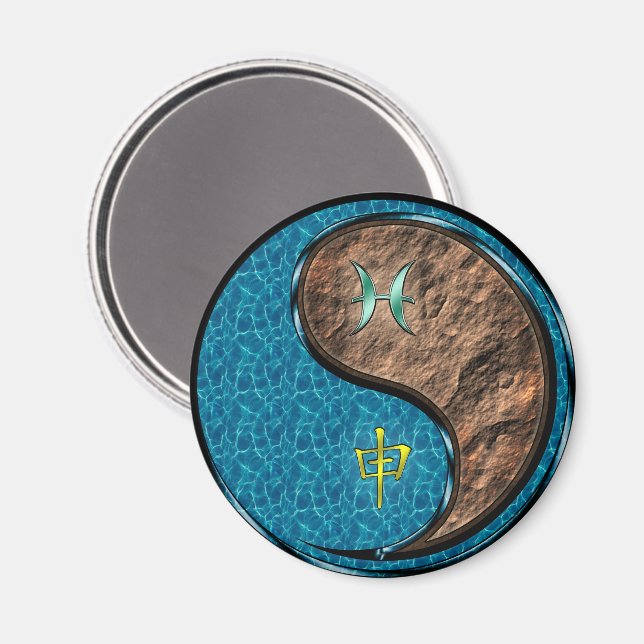 Pisces & Earth Monkey Magnet (Front/Back)