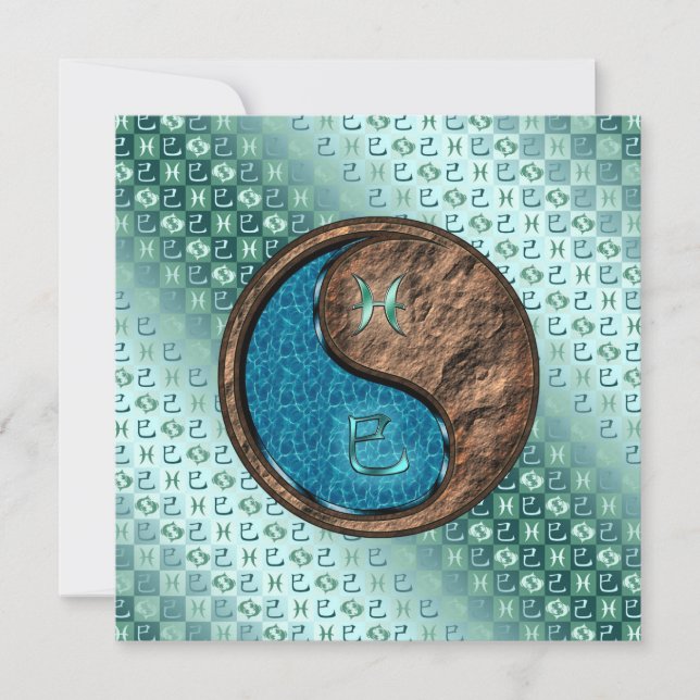 Pisces & Earth Snake Card (Front)