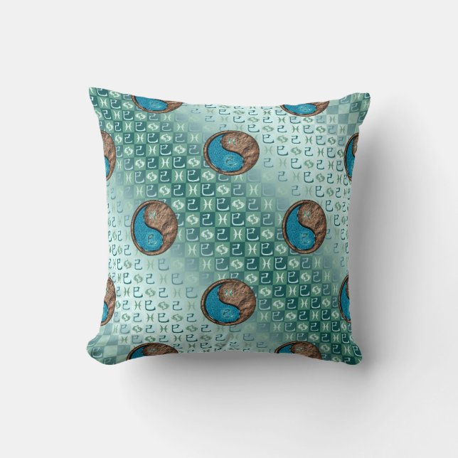 Pisces & Earth Snake Cushion (Front)