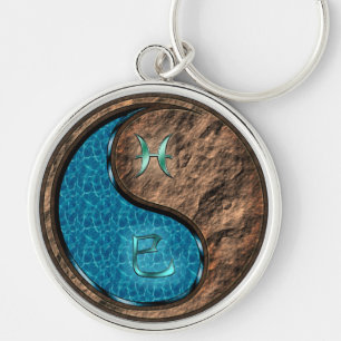 Pisces & Earth Snake Key Ring