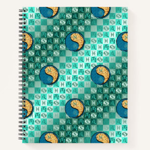 Pisces & Fire Dog Notebook