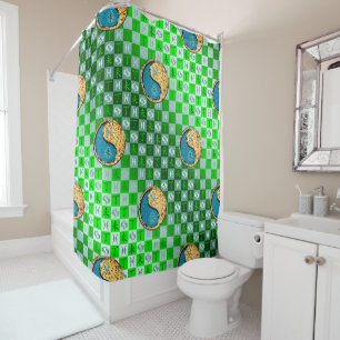 Pisces & Fire Goat Shower Curtain