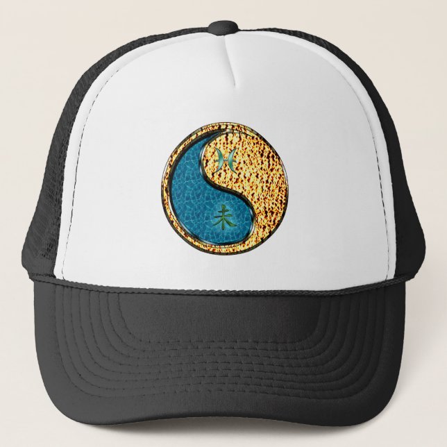 Pisces & Fire Goat Trucker Hat (Front)