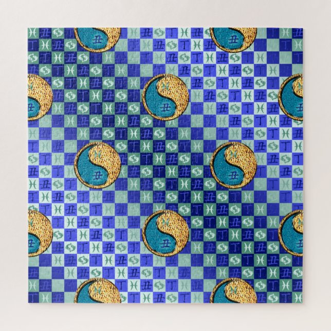 Pisces & Fire Ox Jigsaw Puzzle (Vertical)