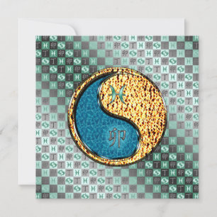 Pisces & Fire Rabbit Card