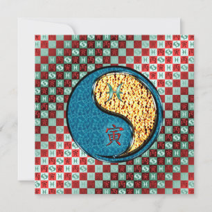 Pisces & Fire Tiger Card