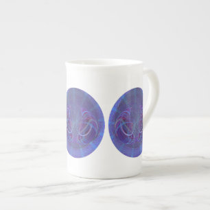 Pisces Fish Abstract Art Bone China Mug