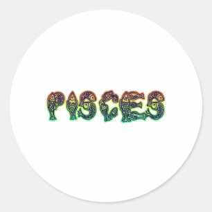 Pisces Fish Classic Round Sticker