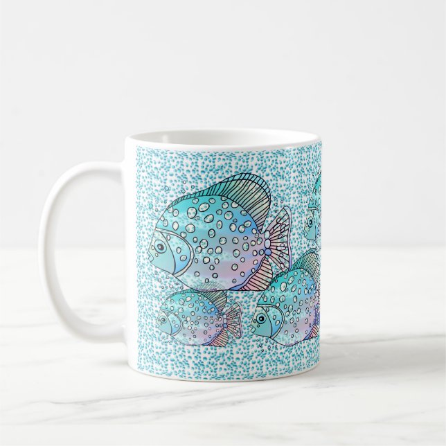 Pisces Fish Coffee Mug (Left)