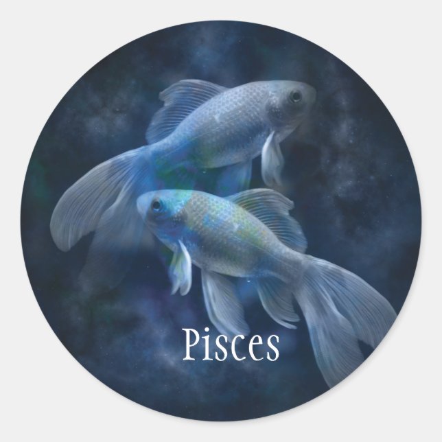 Pisces Fish Sticker (Front)
