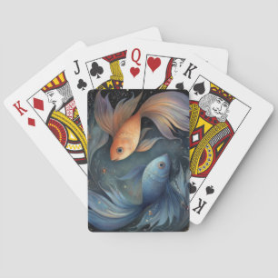 Pisces Fish Zodiac Astrology Mystical Birthday Playing Cards