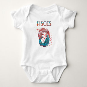 Pisces Fish Zodiac Horoscope Water Astrology Sign Baby Bodysuit