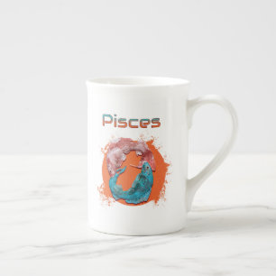 Pisces Fish Zodiac Horoscope Water Astrology Sign  Bone China Mug