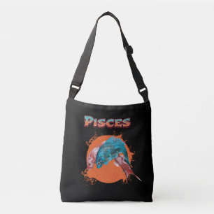 Pisces Fish Zodiac Horoscope Water Astrology Sign Crossbody Bag