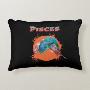 Pisces Fish Zodiac Horoscope Water Astrology Sign Decorative Cushion