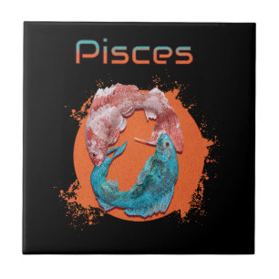 Pisces Fish Zodiac Horoscope Water Astrology Sign  Tile
