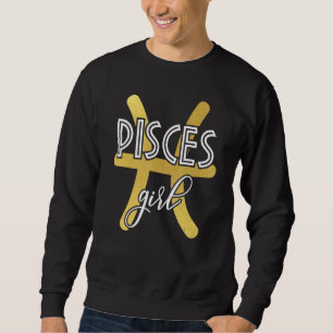 Pisces Girl Zodiac Sign Sweatshirt