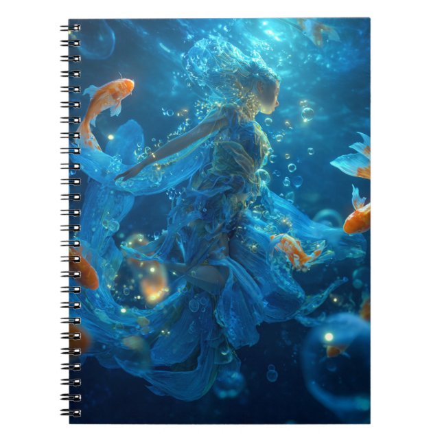 Pisces Goddess of the Deep Notebook (Front)