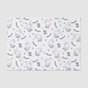 Pisces Harmony: Bunny Mermaids Pattern Tissue Paper