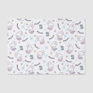 Pisces Harmony: Bunny Mermaids Pattern Tissue Paper