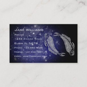 Pisces Horoscope Business Card