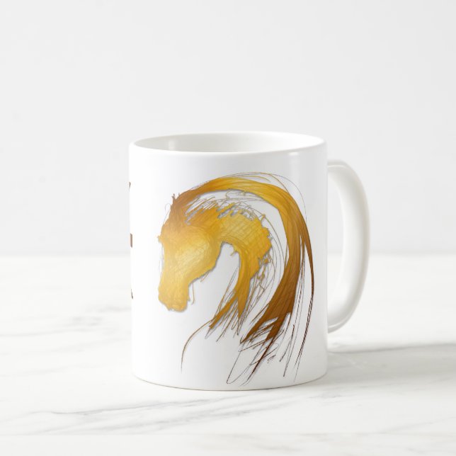 Pisces Horse Birthday Astrology Zodiac Mug (Front Right)