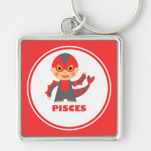 Pisces is my Zodiac Sign Key Ring