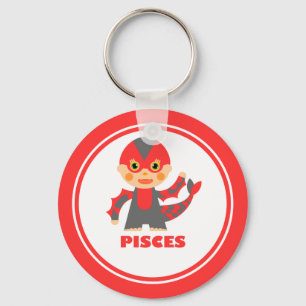 Pisces is my Zodiac Sign Key Ring