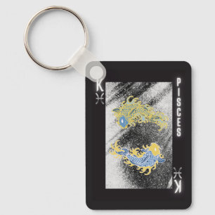 Pisces King Zodiac Key Ring
