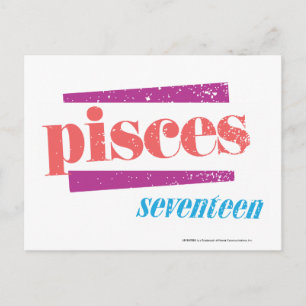 Pisces LtPink Postcard