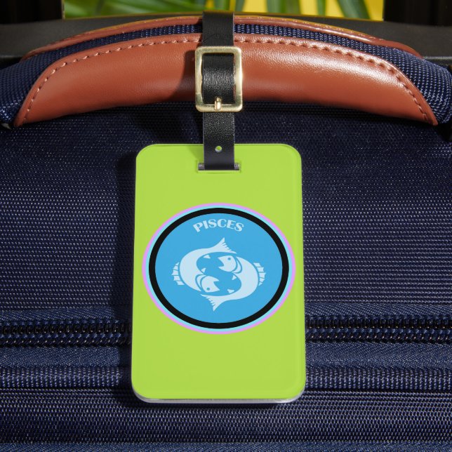 Pisces Luggage Tag  (Front Insitu 2)