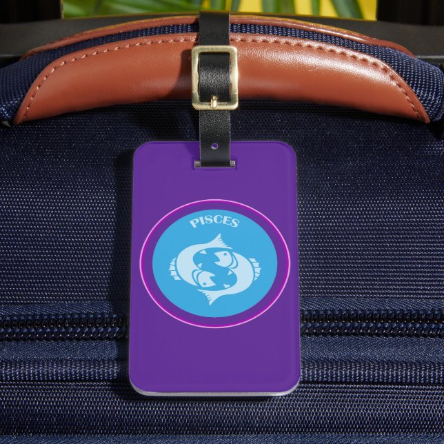 Pisces Luggage Tag  (Front Insitu 2)