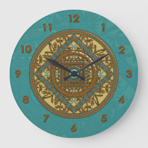 Pisces Mandala Clock