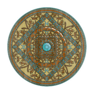 Pisces Mandala Glass Cutting Board