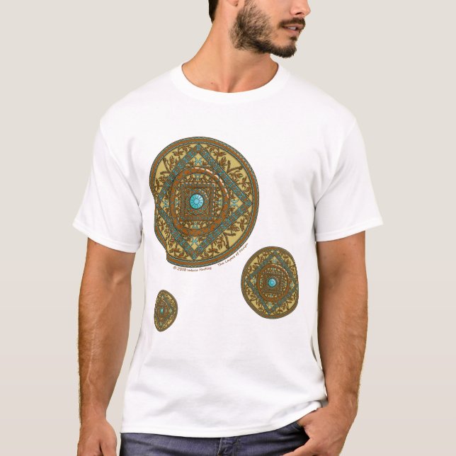 Pisces Mandala Men's Light Shirt (Front)