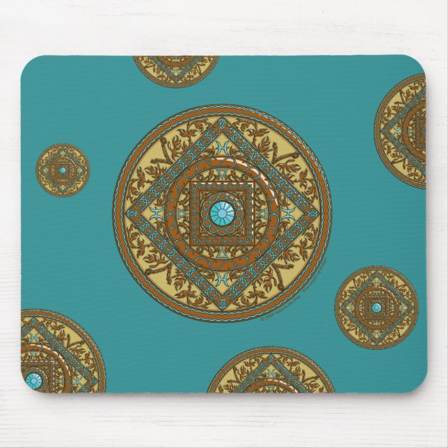 Pisces Mandala Mousepad (Front)