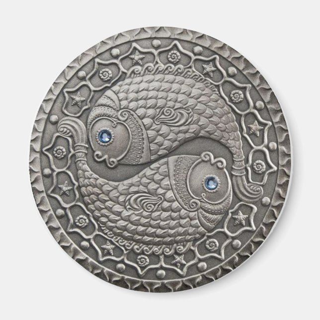 Pisces Medallion Magnet (Front)