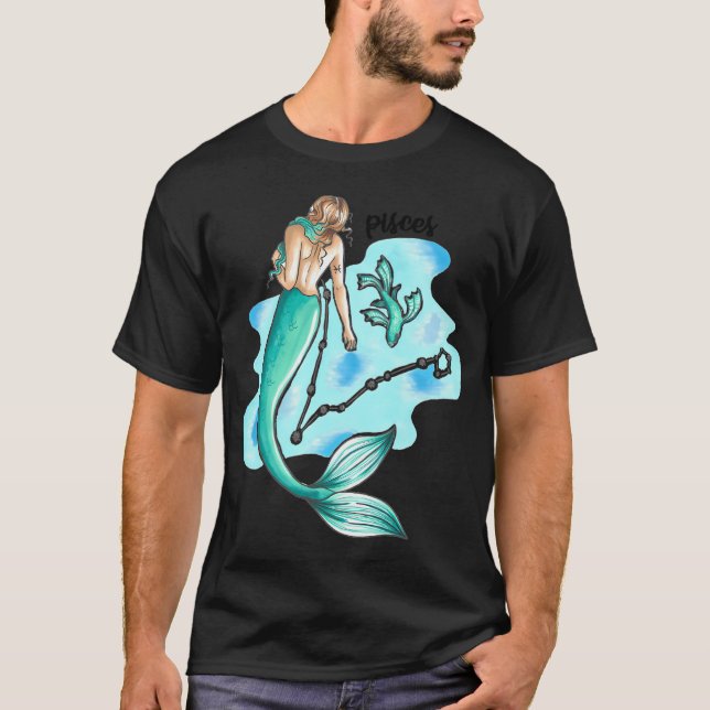 Pisces mermaid T-Shirt (Front)