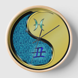 Pisces & Metal Ox Clock