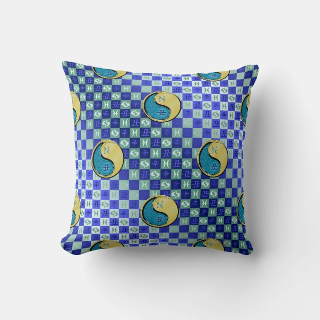 Pisces & Metal Ox Cushion (Front)